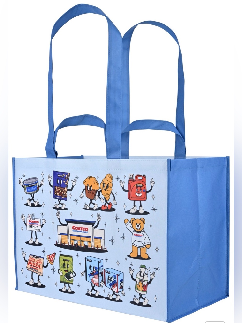 NEW Set of 4 Costco Kirkland branded reusable totes